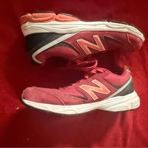 New Balance Women's Red and Black Sneakers